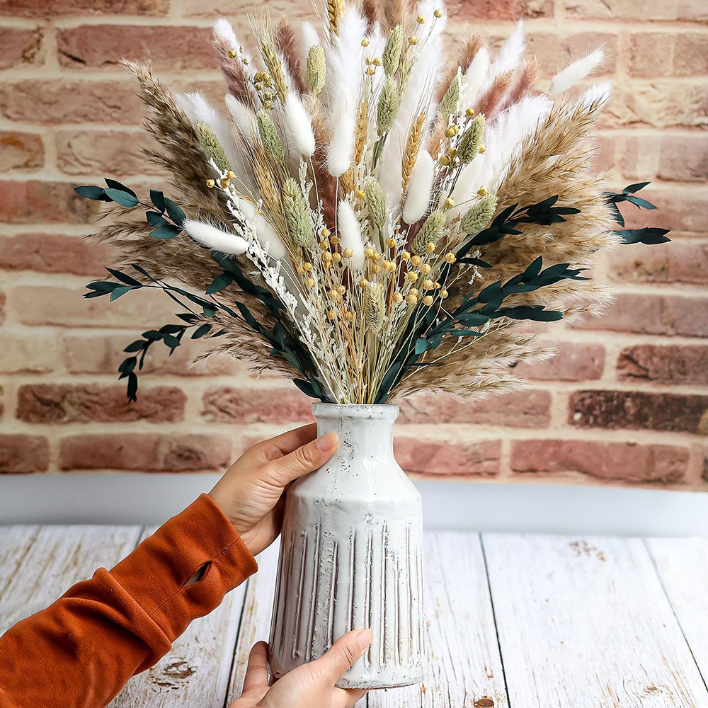 Dried Pampas Bundle - 100 قطعة باقة عشب بامباس المجففة