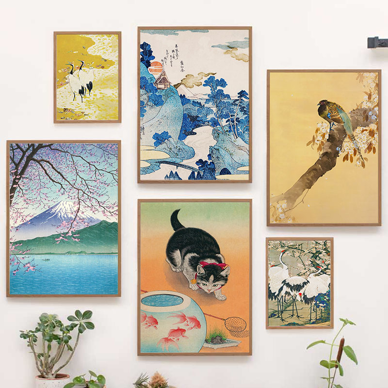 Interior Design Poster - اليابانية Katsushika Hokusai حائط لوح رسم