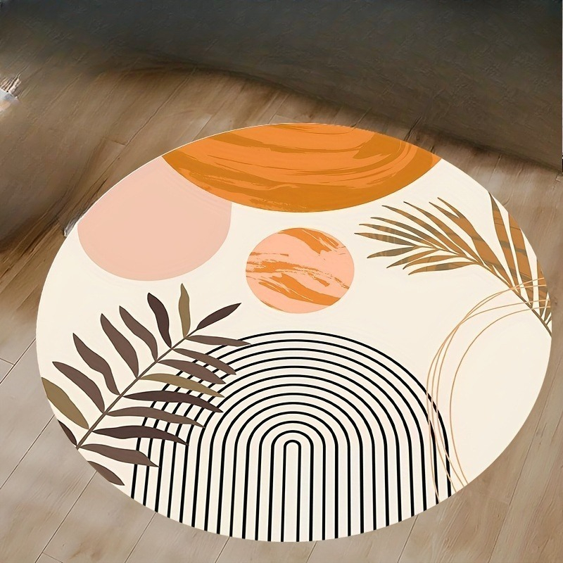 سجادة دائرية بتصميم عصري من من - مراجعة Printed Rug Abstract وسعره