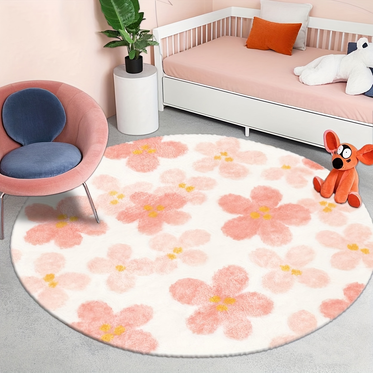 سجادة دائرية بتصميم عصري من من - مراجعة Printed Rug Abstract وسعره