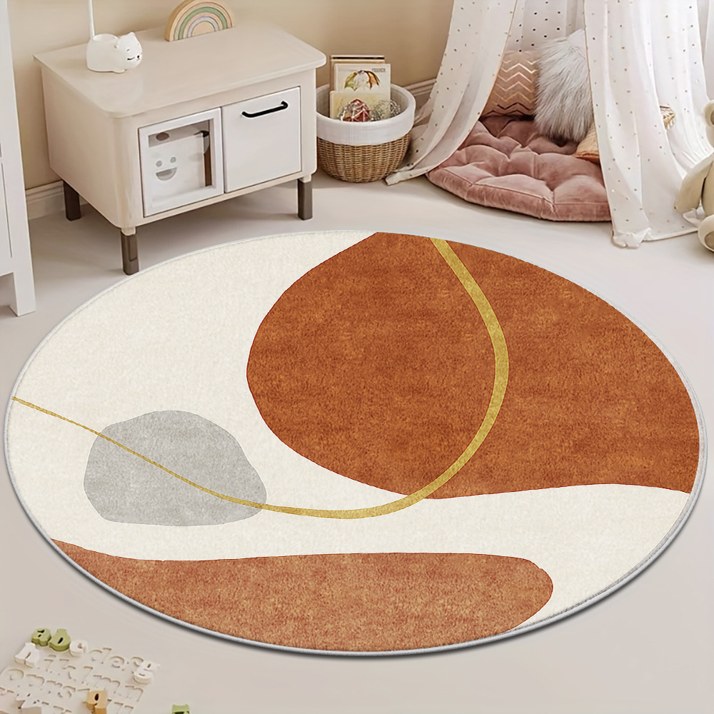 سجادة دائرية بتصميم عصري من من - مراجعة Printed Rug Abstract وسعره