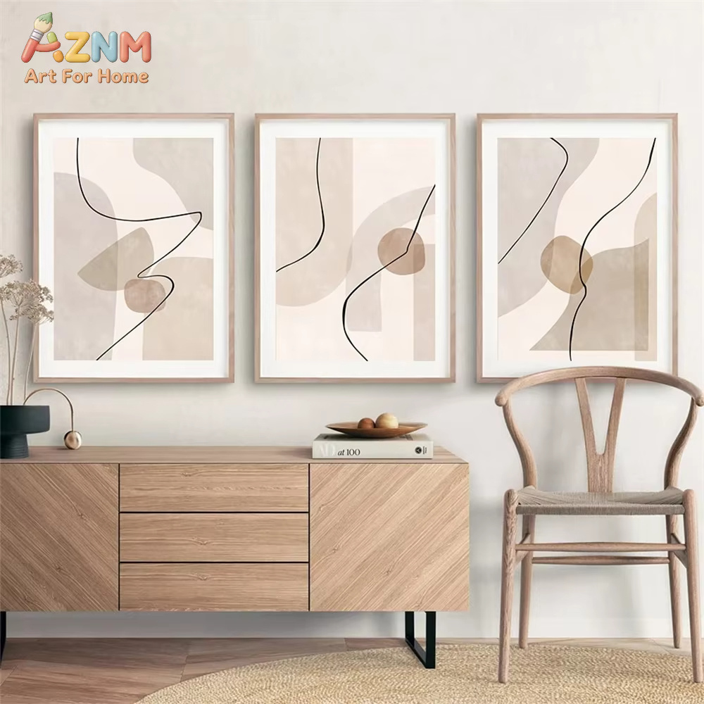 لوحة فنية جدارية بخطوط هندسية  - مراجعة Interior Design Poster وسعره