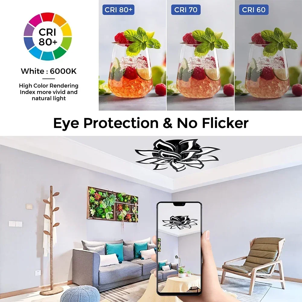 مصمم LED البتلة الثريا غرفة ال - مراجعة Interior Design Years وسعره