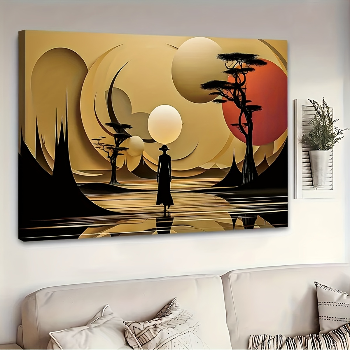 مجردة المشهد الأفريقي المشارك  - مراجعة Interior Design Poster وسعره