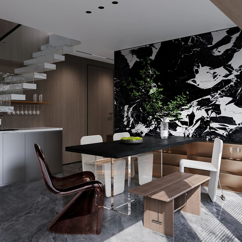 تصميم داخلي للفيلا حديث ثلاثي  - مراجعة Interior Design And Build وسعره