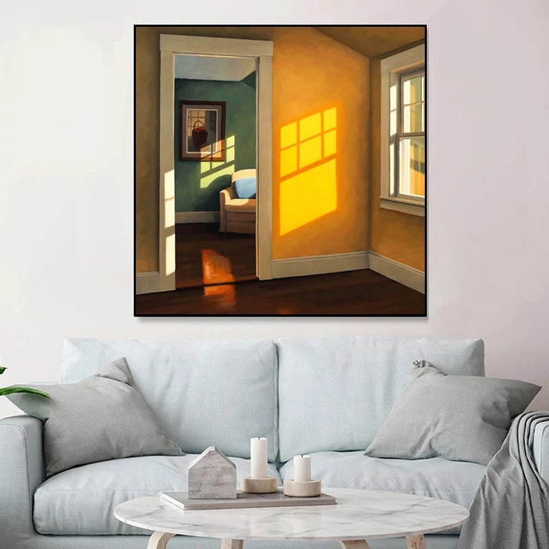 الشمال نافذة خارج المشهد قماش  - مراجعة Interior Design Poster وسعره