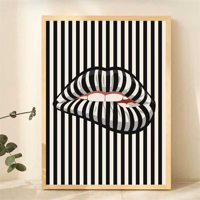 ملصق فني بسيط وتجريدي مخطط على - مراجعة Interior Design Poster وسعره