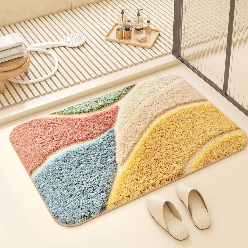 سجادة حمام عصرية من VIKAMA بتص - مراجعة Printed Rug Abstract وسعره