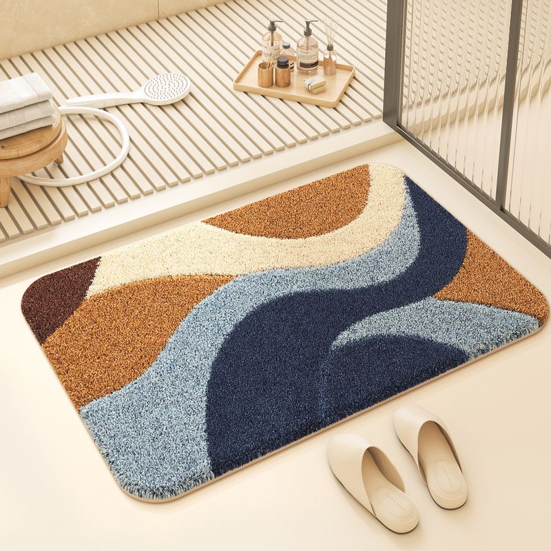 سجادة حمام عصرية من VIKAMA بتص - مراجعة Printed Rug Abstract وسعره
