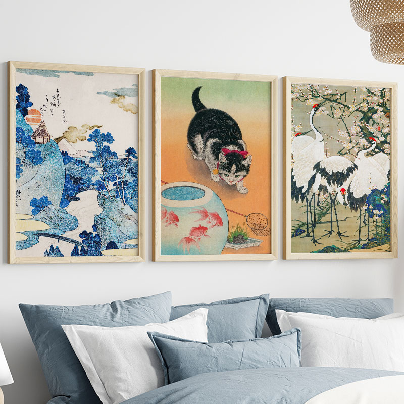 اليابانية Katsushika Hokusai ح - مراجعة Interior Design Poster وسعره