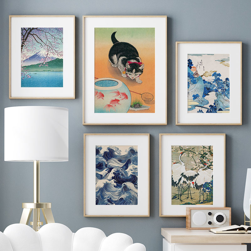اليابانية Katsushika Hokusai ح - مراجعة Interior Design Poster وسعره
